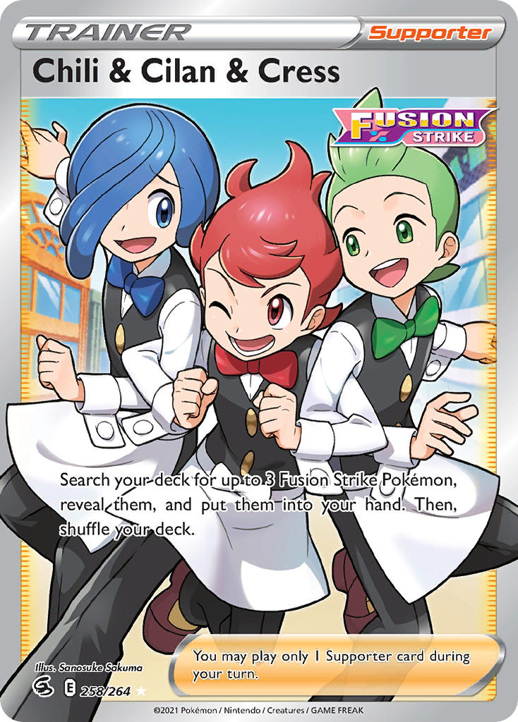 Chili & Cilan & Cress - Fusion Strike (Ultra Rare) [FST-258] English / Near Mint / Normal