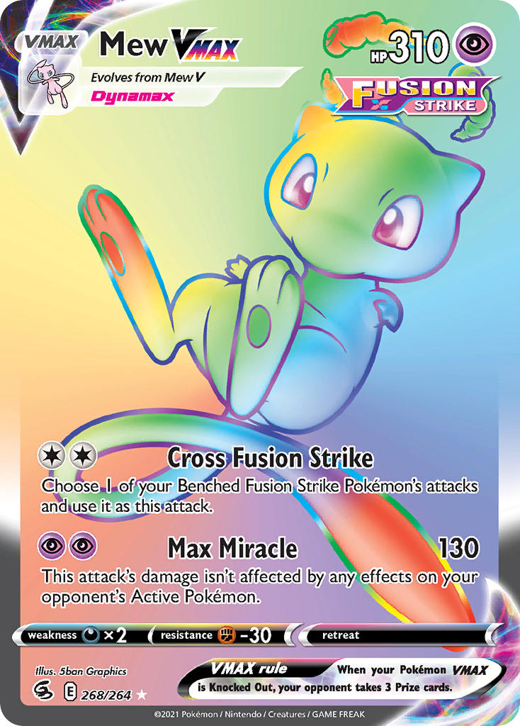 Mew VMAX - Fusion Strike (Secret Rare) [FST-268] English / Near Mint / Normal
