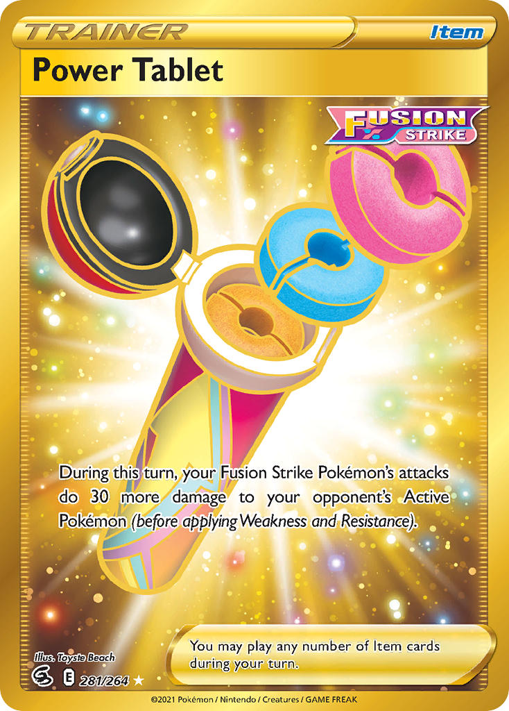 Power Tablet - Fusion Strike (Secret Rare) [FST-281] English / Near Mint / Normal