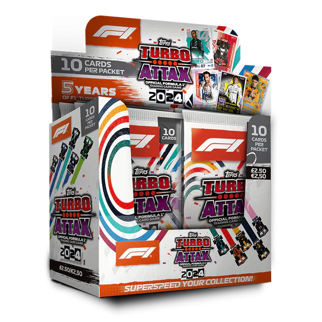 Topps: Formula 1 - Turbo Attax 2024 -Booster Display Box (24 Pakker)