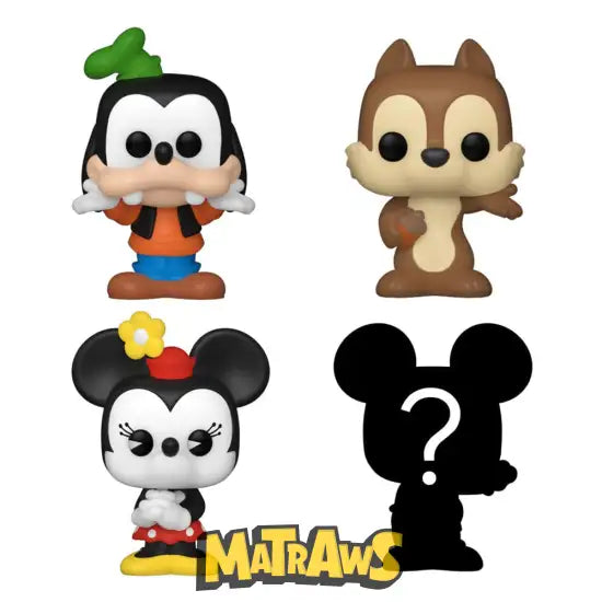 Funko Bitty Pop! - Disney: Goofy 4-Pack Action- Og Legetøjsfigurer