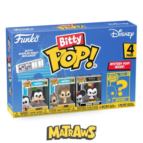 Funko Bitty Pop! - Disney: Goofy 4-Pack Action- Og Legetøjsfigurer
