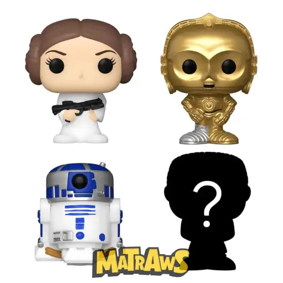 Funko Bitty Pop! - Star Wars: Leia 4-Pack Action- Og Legetøjsfigurer