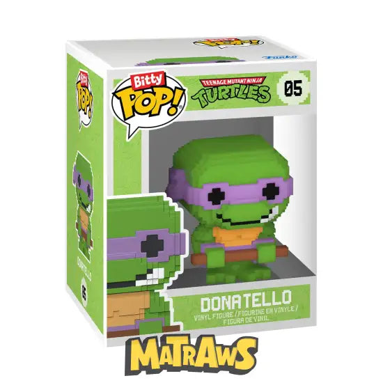 Funko Bitty Pop! - Teenage Mutant Ninja Turtles: 8-Bit 4-Pack Action- Og Legetøjsfigurer