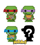 Funko Bitty Pop! - Teenage Mutant Ninja Turtles: 8-Bit 4-Pack Action- Og Legetøjsfigurer