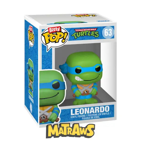 Funko Bitty Pop! - Teenage Mutant Ninja Turtles: Leonardo 4-Pack Action- Og Legetøjsfigurer