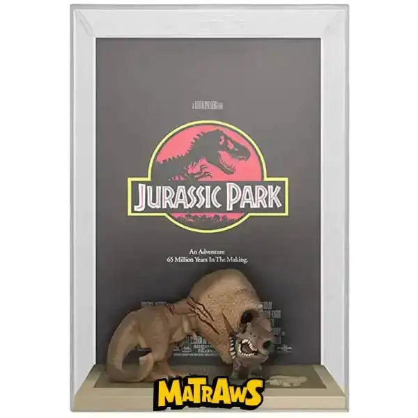 Funko POP! - Movie Posters: Jurassic Park: Tyrannosaurus Rex and Velociraptor #03 Action- og legetøjsfigurer Funko POP! 