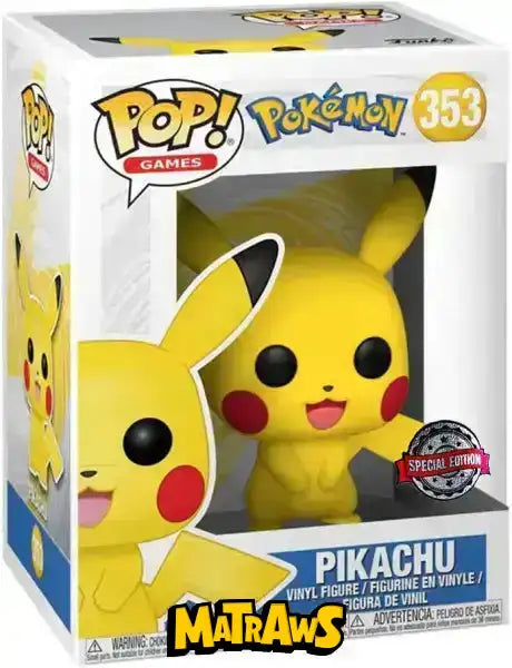 Funko POP! - Pokémon: Pikachu, Special Edition #353 Action- og legetøjsfigurer Funko POP! 