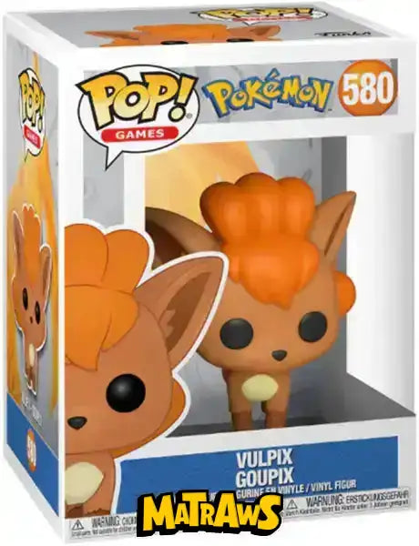 Funko POP! - Pokémon: Vulpix #580 Action- og legetøjsfigurer Funko POP! 