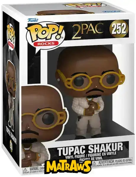 Funko POP! - Rocks: Tupac Shakur (2Pac) #252 Action- og legetøjsfigurer Funko POP! 