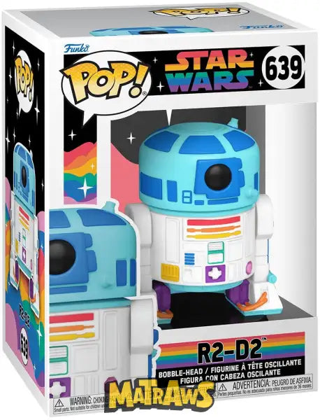 Kopi Af Funko Pop! - Star Wars: R2-D2 (Pride 2023) #640 Action- Og Legetøjsfigurer