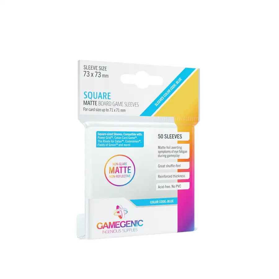 GameGenic: Matte Square Sleeves (73x73mm) - 50 stk. Sleeves Gamegenic 