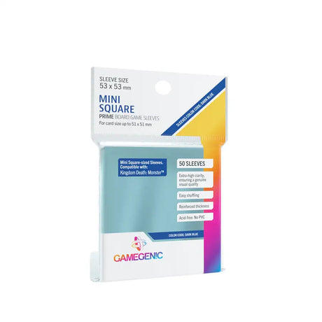 GameGenic: Prime Mini Square Sleeves (51x51mm) - 50 stk. Sleeves Gamegenic 