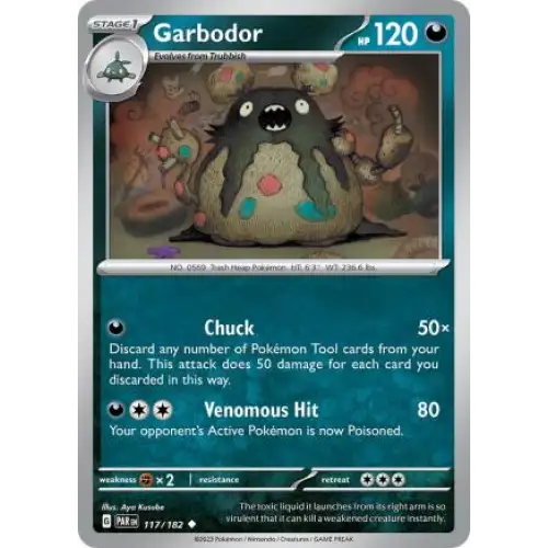 Garbodor - 117/182 - Enkeltkort