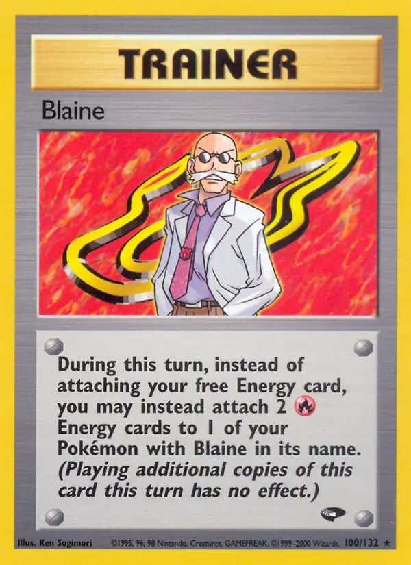 Blaine⁣ - Gym Challenge⁣ (Rare)⁣ [100] English / Good / Normal