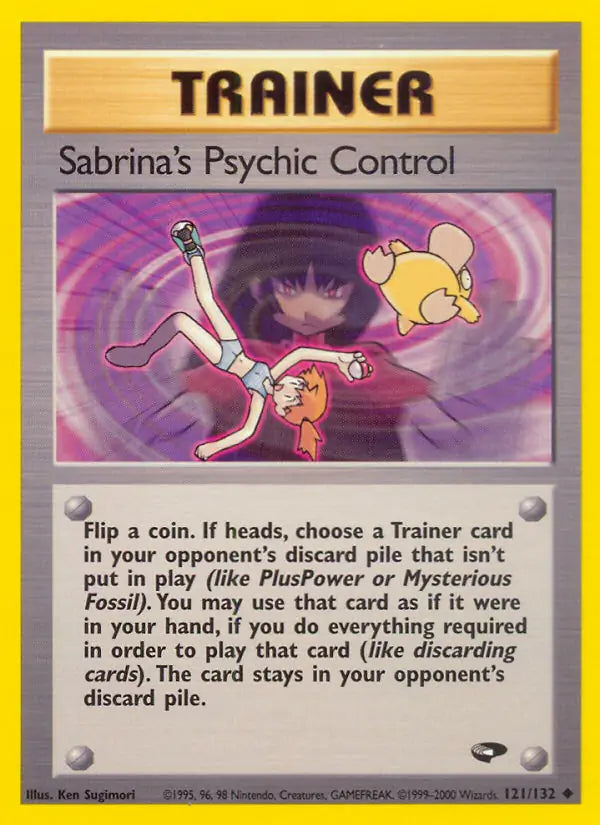Sabrina's Psychic Control⁣ - Gym Challenge⁣ (Uncommon)⁣ [121] English / Poor / Normal