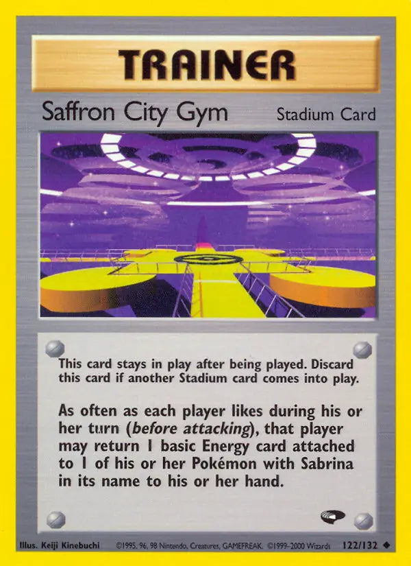 Saffron City Gym⁣ - Gym Challenge⁣ (Uncommon)⁣ [122] English / Light Played / Normal