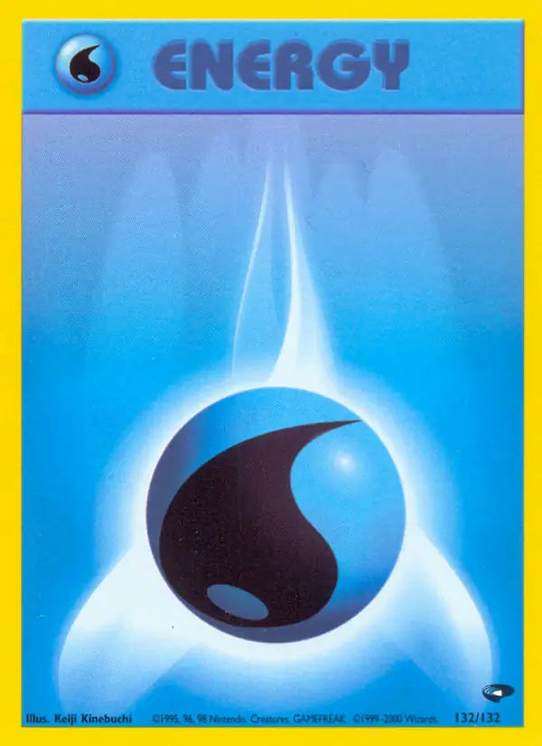 Water Energy⁣ - Gym Challenge⁣ (Common)⁣ [132] English / Light Played / Normal