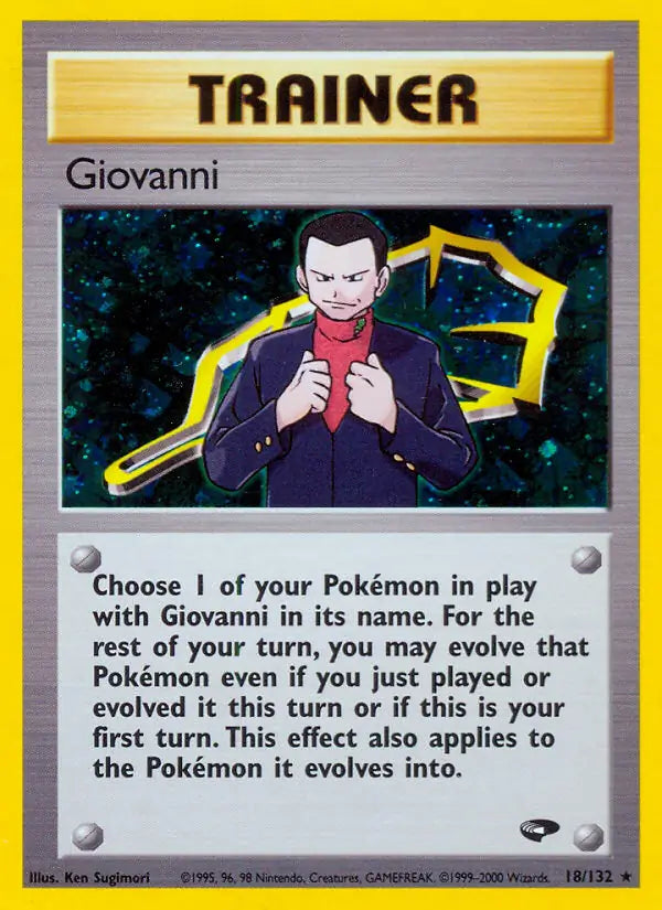 Giovanni⁣ - Gym Challenge⁣ (Holo Rare)⁣ [18] English / Excellent / Normal