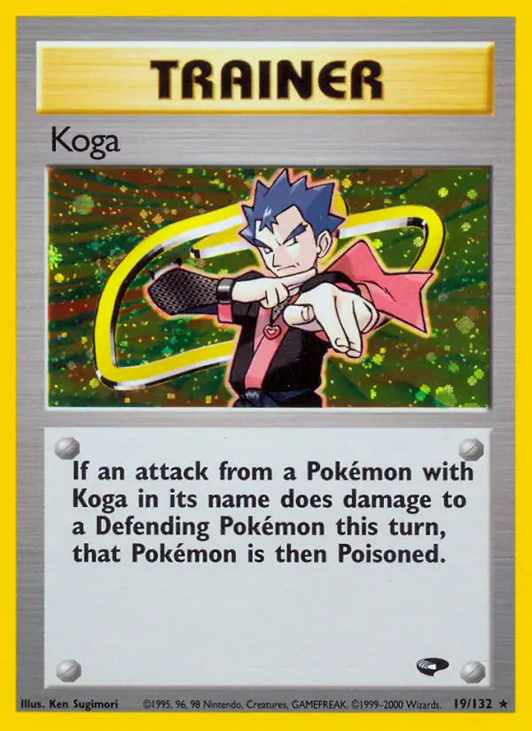 Koga⁣ - Gym Challenge⁣ (Holo Rare)⁣ [19] English / Poor / Normal