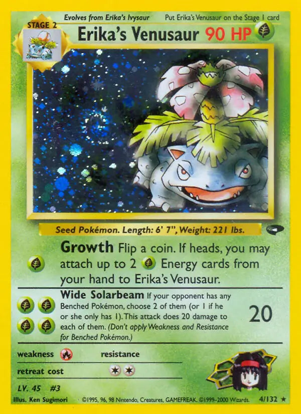 Erika's Venusaur - Gym Challenge (Holo Rare) [4] Kortspil