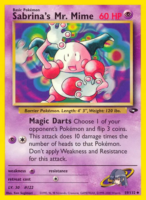 Sabrina's Mr. Mime⁣ - Gym Challenge⁣ (Uncommon)⁣ [59] English / Excellent / Normal