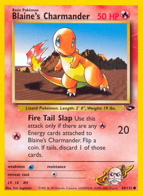 Blaine's Charmander⁣ - Gym Challenge⁣ (Common)⁣ [60] English / Poor / Normal