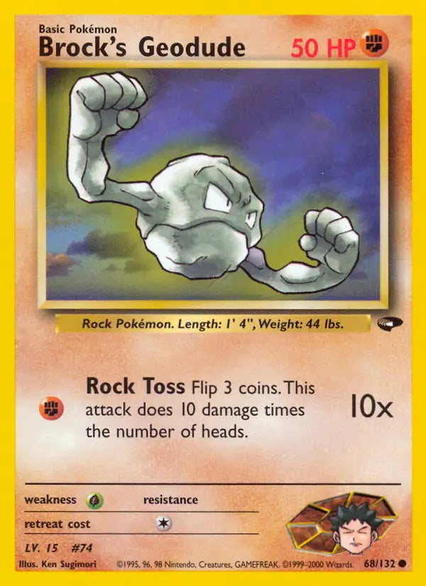 Brock's Geodude⁣ - Gym Challenge⁣ (Common)⁣ [68] English / Poor / Normal