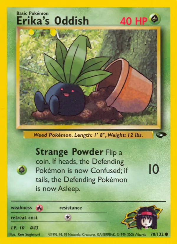 Erika's Oddish⁣ - Gym Challenge⁣ (Common)⁣ [70] English / Near Mint / 1st-Edition