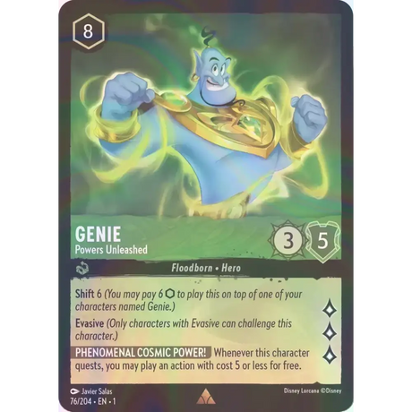 Genie - Powers Unleashed - Foil (Rare) - 76/204 - Disney