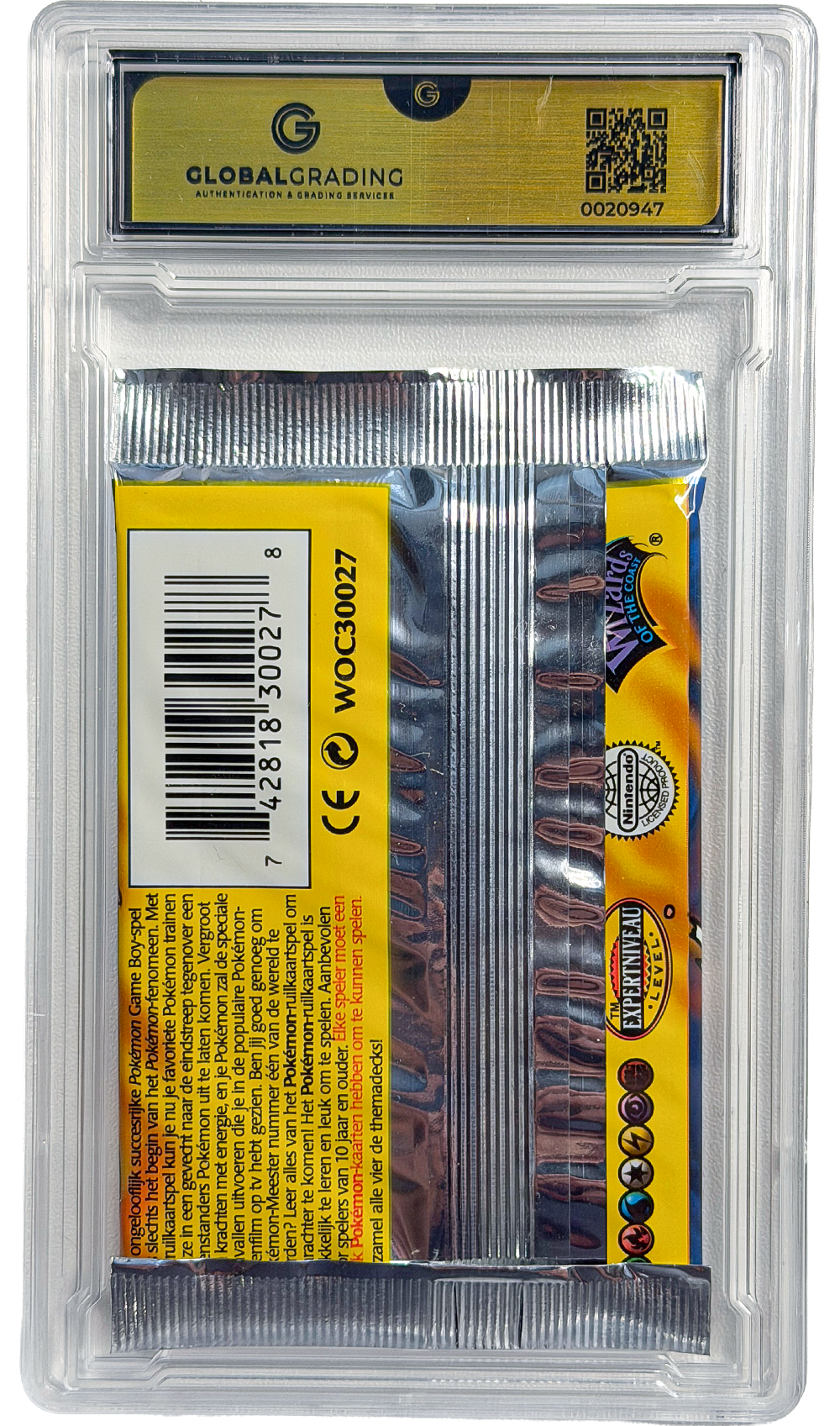 Pokémon TCG: Base Set (1st Edition) - Charizard Booster Pack - Global Grading 10 (Dutch)