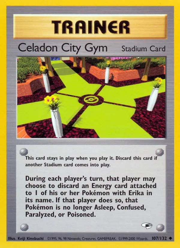 Celadon City Gym⁣ - Gym Heroes⁣ (Uncommon)⁣ [107] English / Near Mint / 1st-Edition