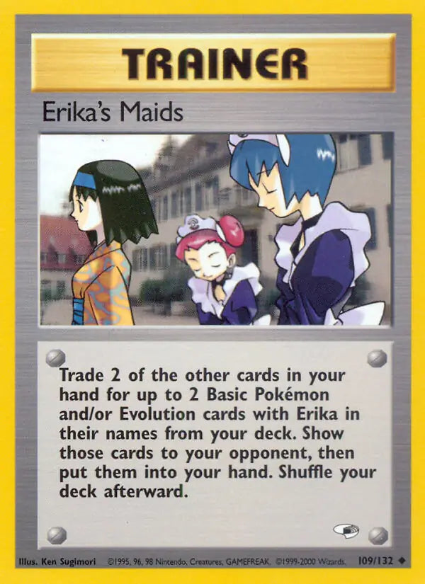 Erika's Maids⁣ - Gym Heroes⁣ (Uncommon)⁣ [109] English / Good / Normal