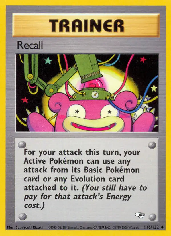 Recall⁣ - Gym Heroes⁣ (Uncommon)⁣ [116] English / Played / Normal