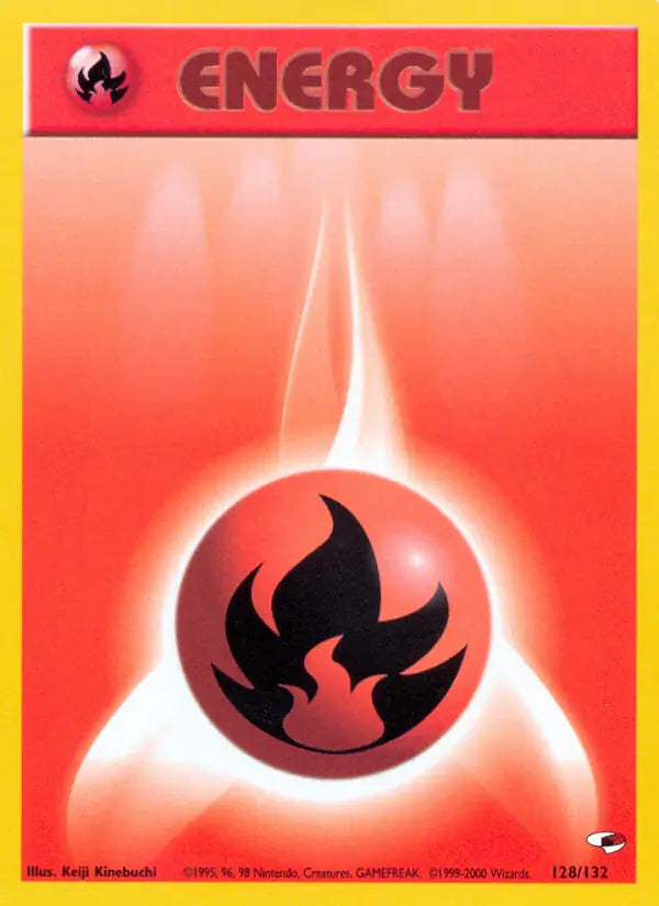 Fire Energy⁣ - Gym Heroes⁣ (Common)⁣ [128] English / Near Mint / 1st-Edition