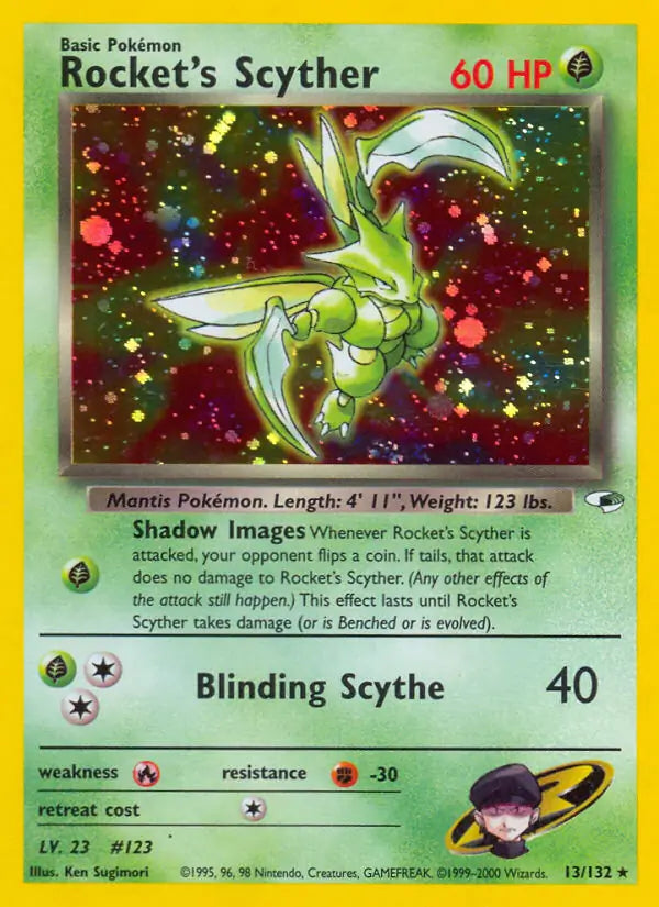 Rocket's Scyther - Gym Heroes (Holo Rare) [13] Kortspil