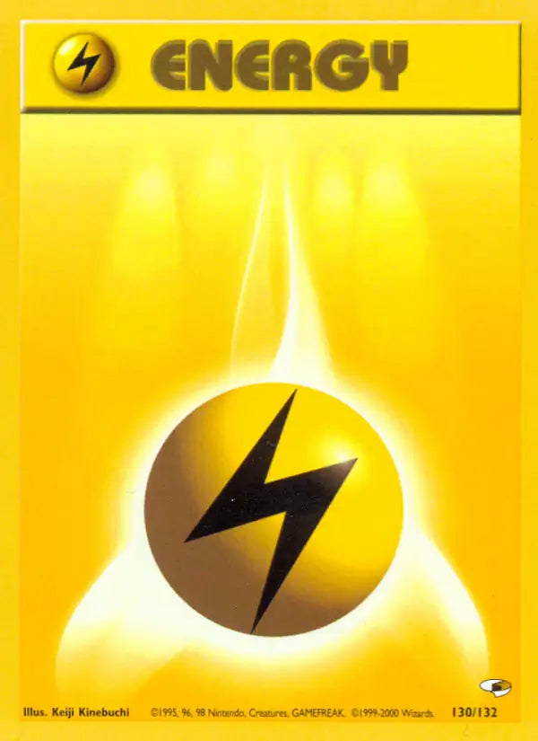 Lightning Energy⁣ - Gym Heroes⁣ (Common)⁣ [130] English / Near Mint / 1st-Edition