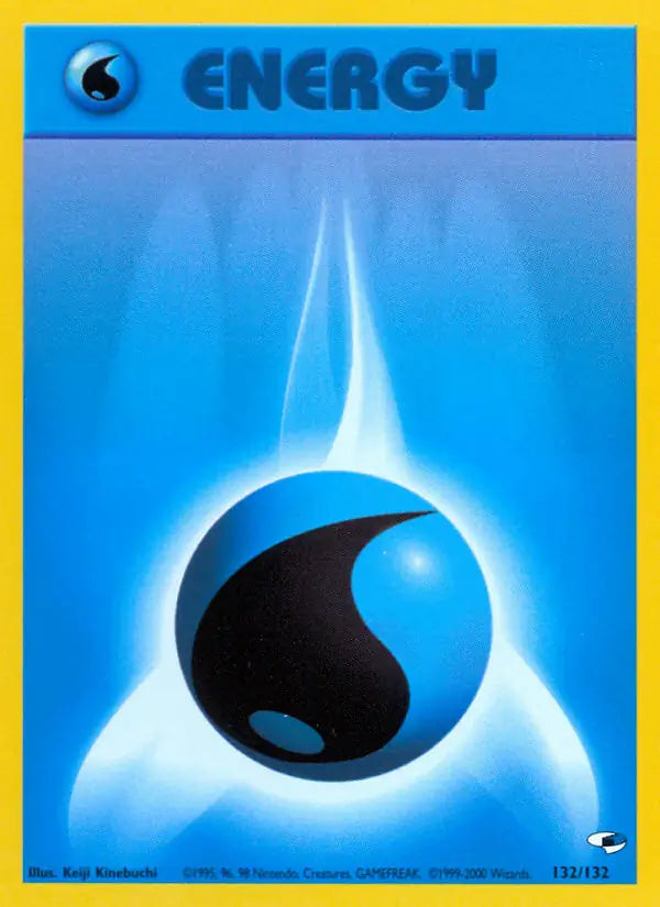 Water Energy⁣ - Gym Heroes⁣ (Common)⁣ [132] English / Near Mint / 1st-Edition