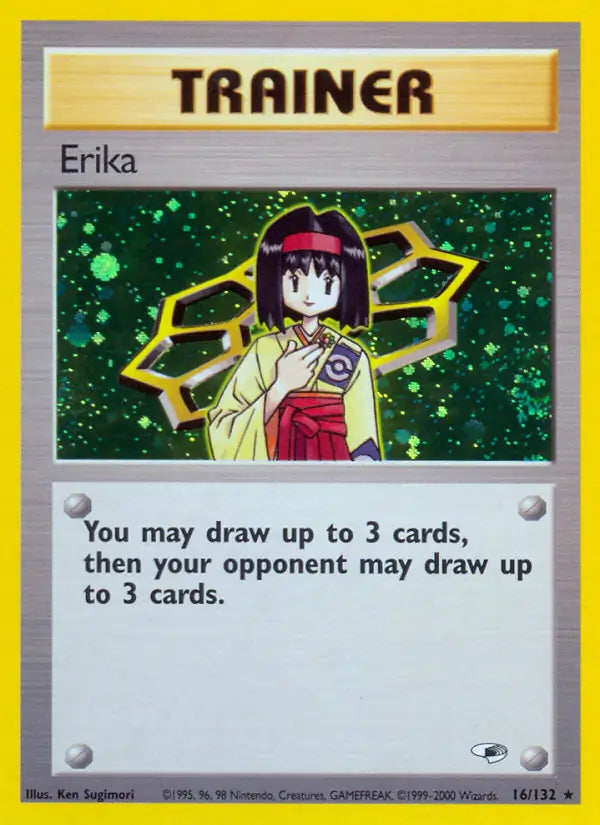Erika⁣ - Gym Heroes⁣ (Holo Rare)⁣ [16] English / Good / Normal