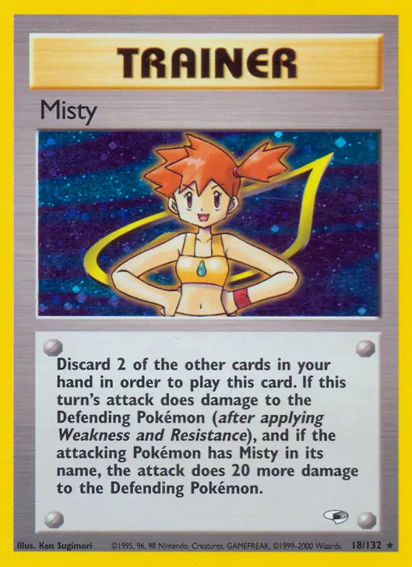 Misty⁣ - Gym Heroes⁣ (Holo Rare)⁣ [18] English / Poor / Normal