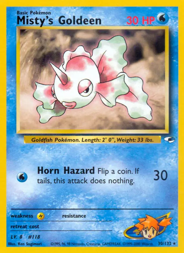 Misty's Goldeen⁣ - Gym Heroes⁣ (Rare)⁣ [30] English / Near Mint / Normal