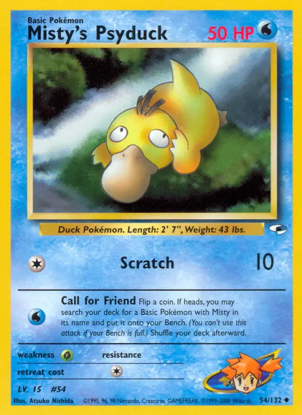 Misty's Psyduck⁣ - Gym Heroes⁣ (Uncommon)⁣ [54] English / Excellent / Normal