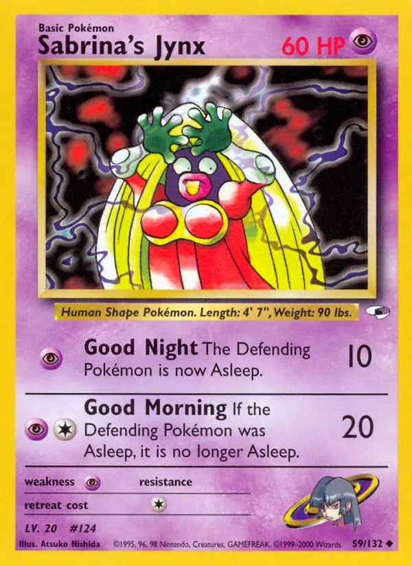 Sabrina's Jynx⁣ - Gym Heroes⁣ (Uncommon)⁣ [59] English / Played / Normal