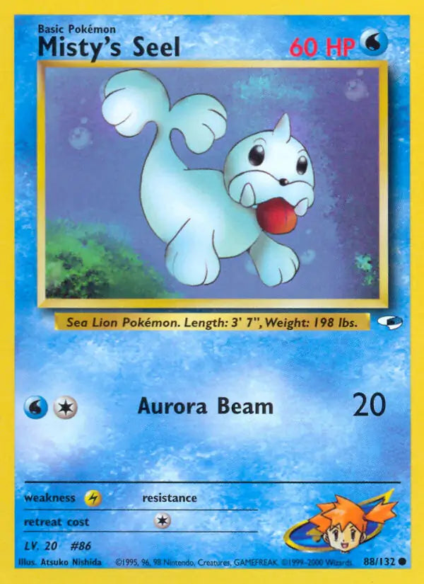 Misty's Seel⁣ - Gym Heroes⁣ (Common)⁣ [88] English / Played / Normal