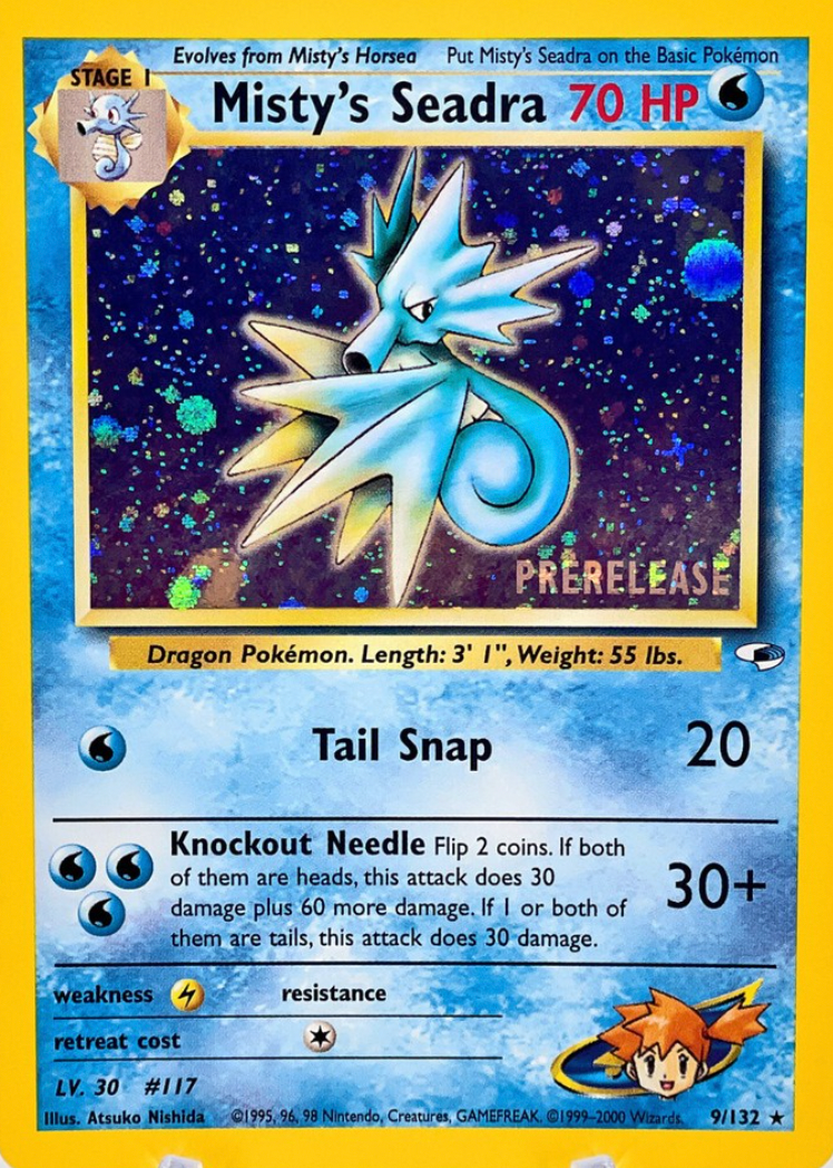 Misty's Seadra - Gym Heroes (Prerelease Stamp) [9] Kortspil