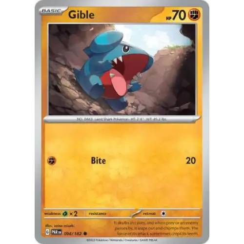 Gible - 094/182 - Enkeltkort