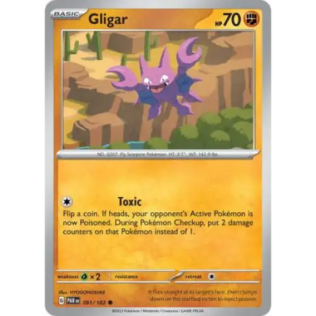 Gligar - 092/182 - Enkeltkort