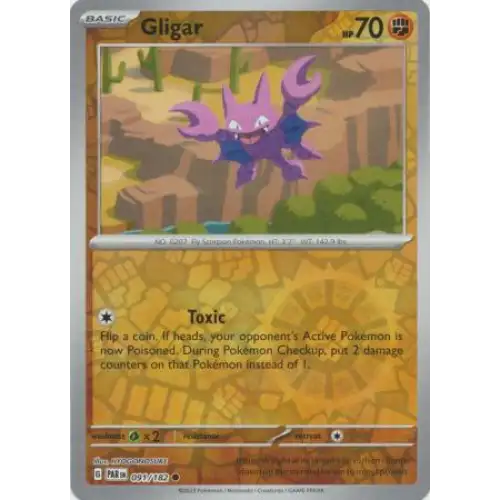 Gligar - Reverse - 092/182 - Enkeltkort