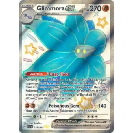 Glimmora ex - Full Art Shiny - 218/091 - Enkeltkort