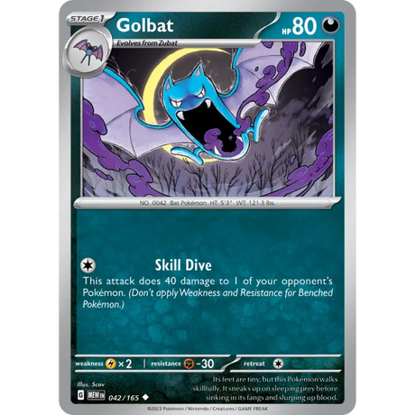 Golbat - 042/165 - Enkeltkort